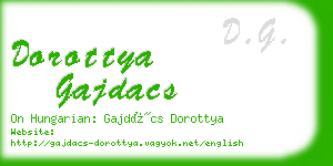 dorottya gajdacs business card